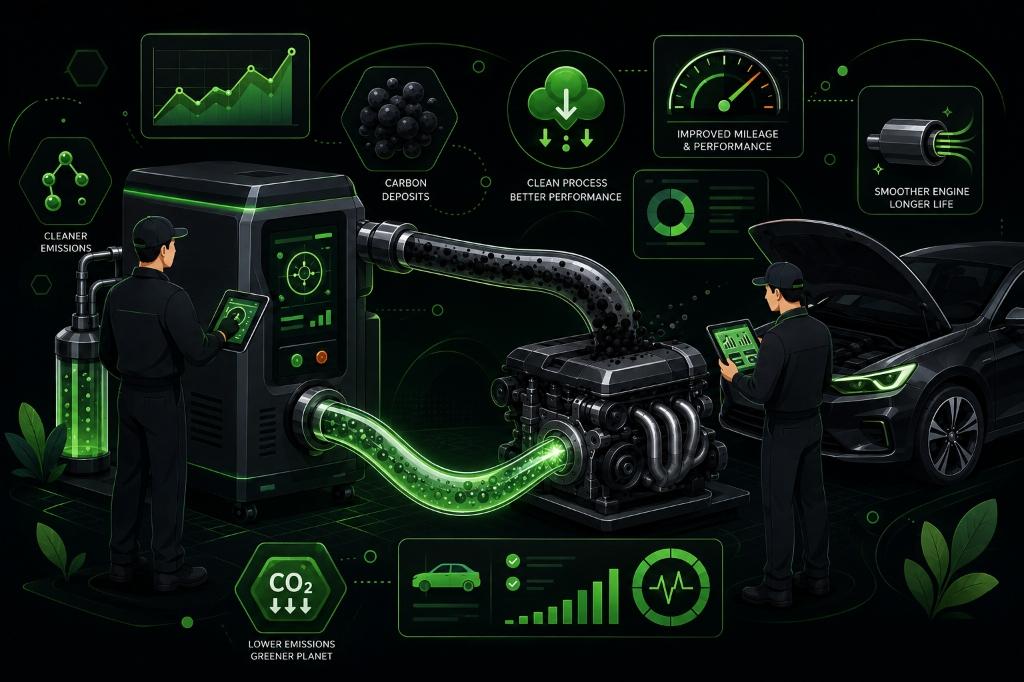 Engine Carbon Cleaning Infographic